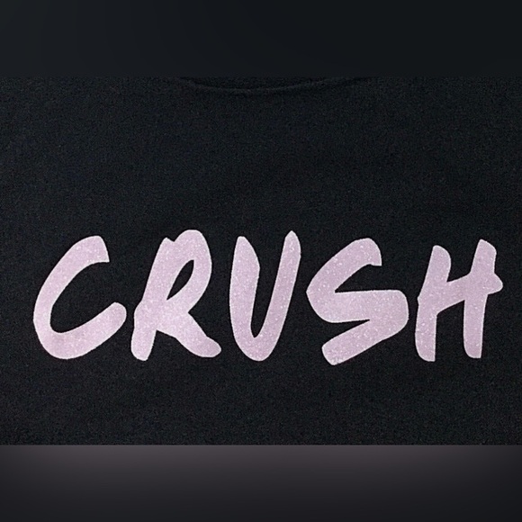 Victoria's Secret CRUSH Long Sleeve Tee Shirt Size in Photos Navy/Purple Sparkle - Picture 3 of 9